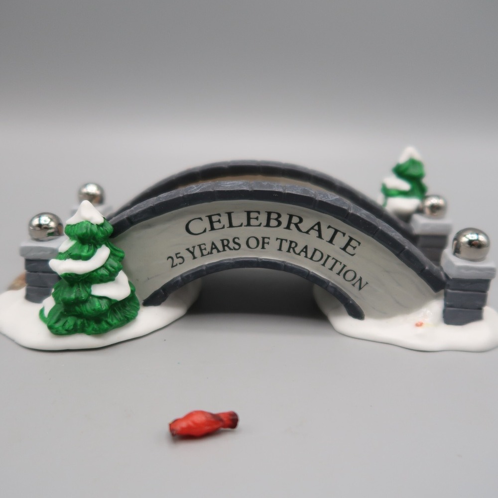 Village Stone Footbridge Christmas Department 56 25‎ years of Tradition